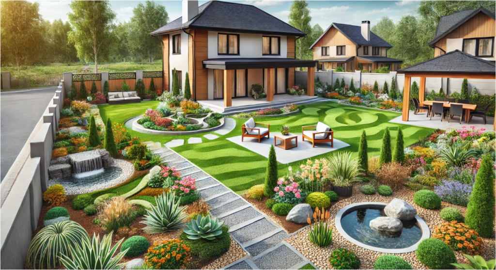 landscaping ideas for new construction homes